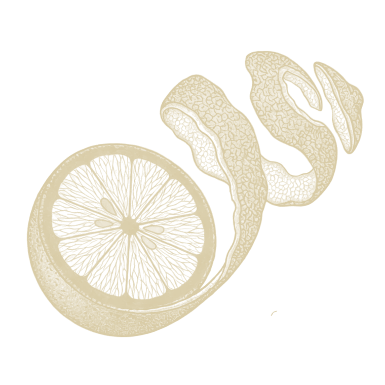 Ilustración de piel de limón